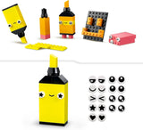 LEGO 11027 Classic Neon Creative Building Set, Brick Box Set, Byggleksak med modeller: bil, ananas, alien, rullskridskor, figurer och mer, för barn från 5 år och uppåt Byggset Besuche den LEGO-Store