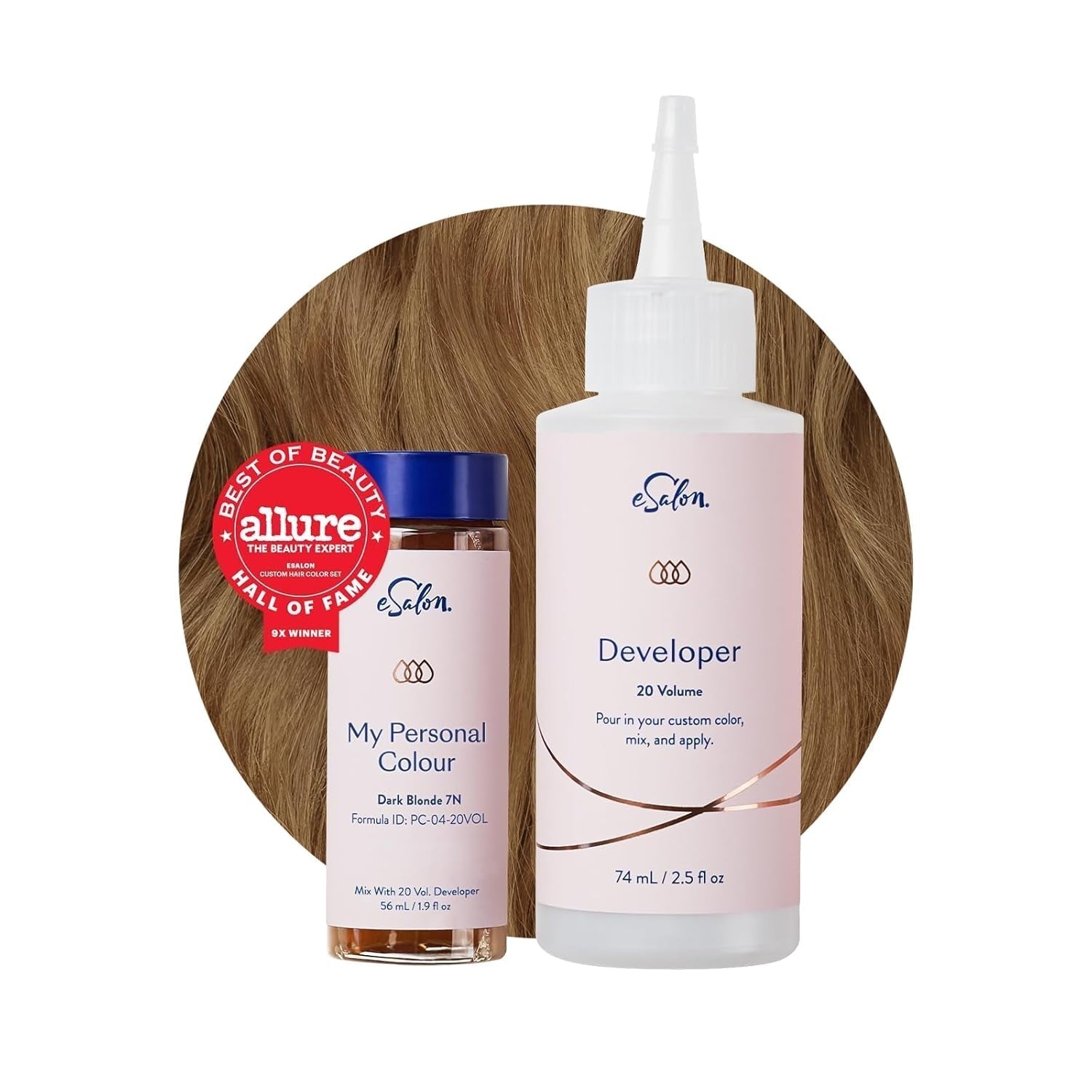 Permanent hårfärgningsset 100 % grå täckning Hemfärgning 0 % Ammoniak Hårfärger Multidimensionella hårfärger Professionella hårfärger Naty Shop Hårfärgning Mörkblond 7N