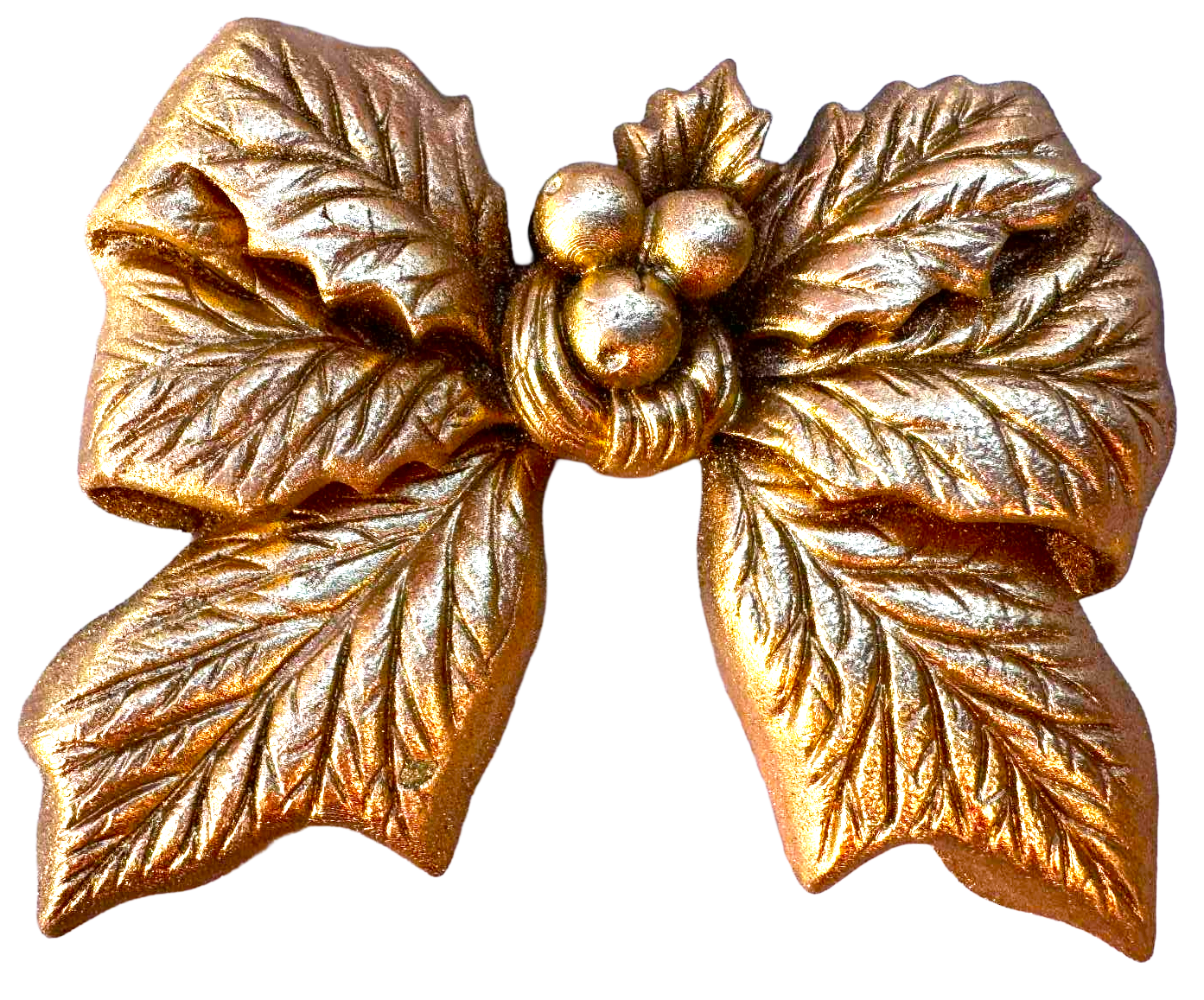 Delikat ätbar dekoration Julblomma - Storlek 7,5 cm Söt smak och gyllene utseende