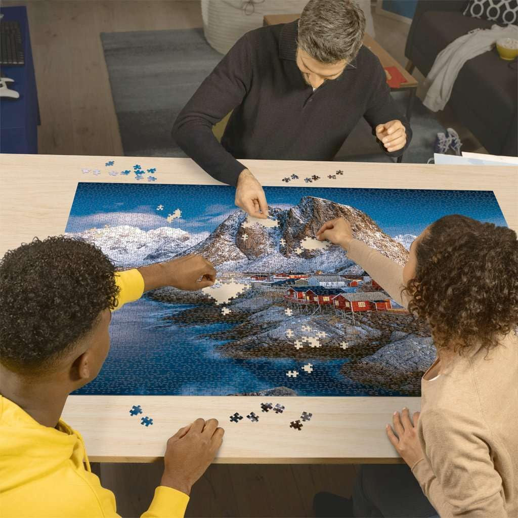Ravensburger Pussel 17081 - Hamnoy, Lofoten - 3000 bitars pussel för vuxna och barn från 14 år, Norge landskapspussel Pussel Naty Shop