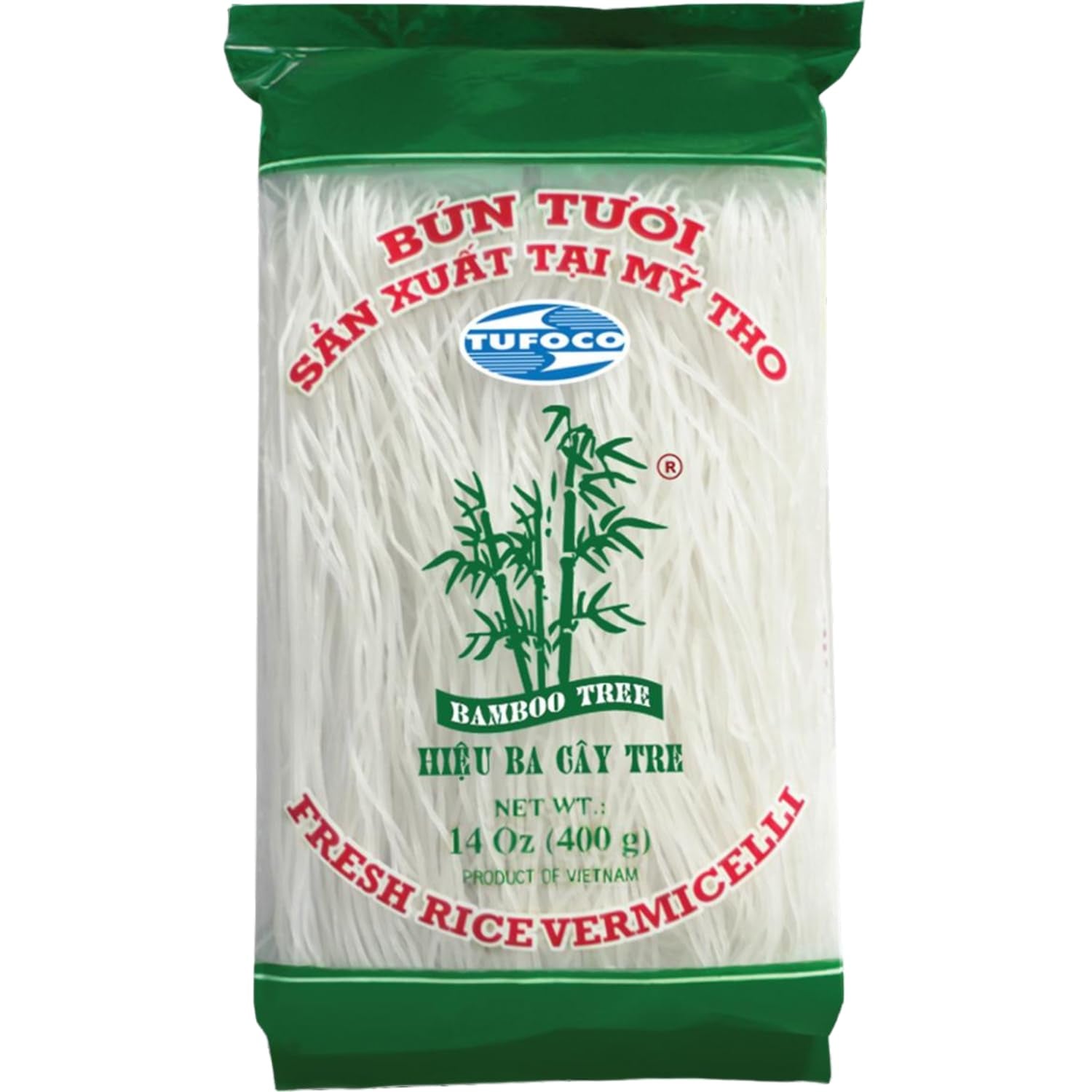 BAMBUTRÄD - Färsk ris vermicelli - 1 x 400g