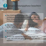 TEMPUR EASE Sovkudde med minnesskum, ergonomisk nackstödskudde för alla sovställningar, fast stöd, 50 X 31 X 10/5 cm, Vita Naty Shop Standardkuddar