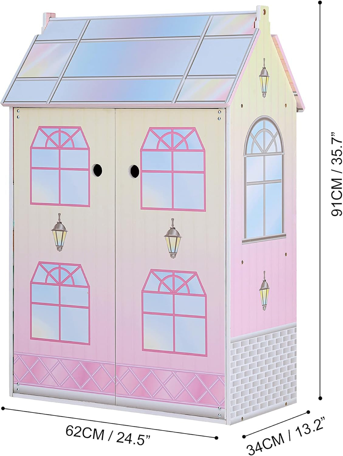 Olivias Little World Glasshouse Kids 12" Dockhus & 10 docktillbehör 3,5" Multi Td-12518D Dockhus Naty Shop
