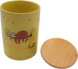 Dekohelden24 Elegant keramisk förvaringslåda/kaffe/färsk mat/kex Hüftgold. Anledningen: lat. Mått: H/Ø 15,6 x 11 cm. Naty Shop matförvaringslådor