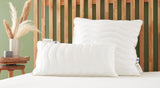 Badenia Trendline Eco Pillow Aerelle Blå 80 X 80 Cm, vit, Oeko-Tex certifierad, tillverkad enligt tysk kvalitetsstandard Naty Shop standardkuddar 80 X 80 Cm