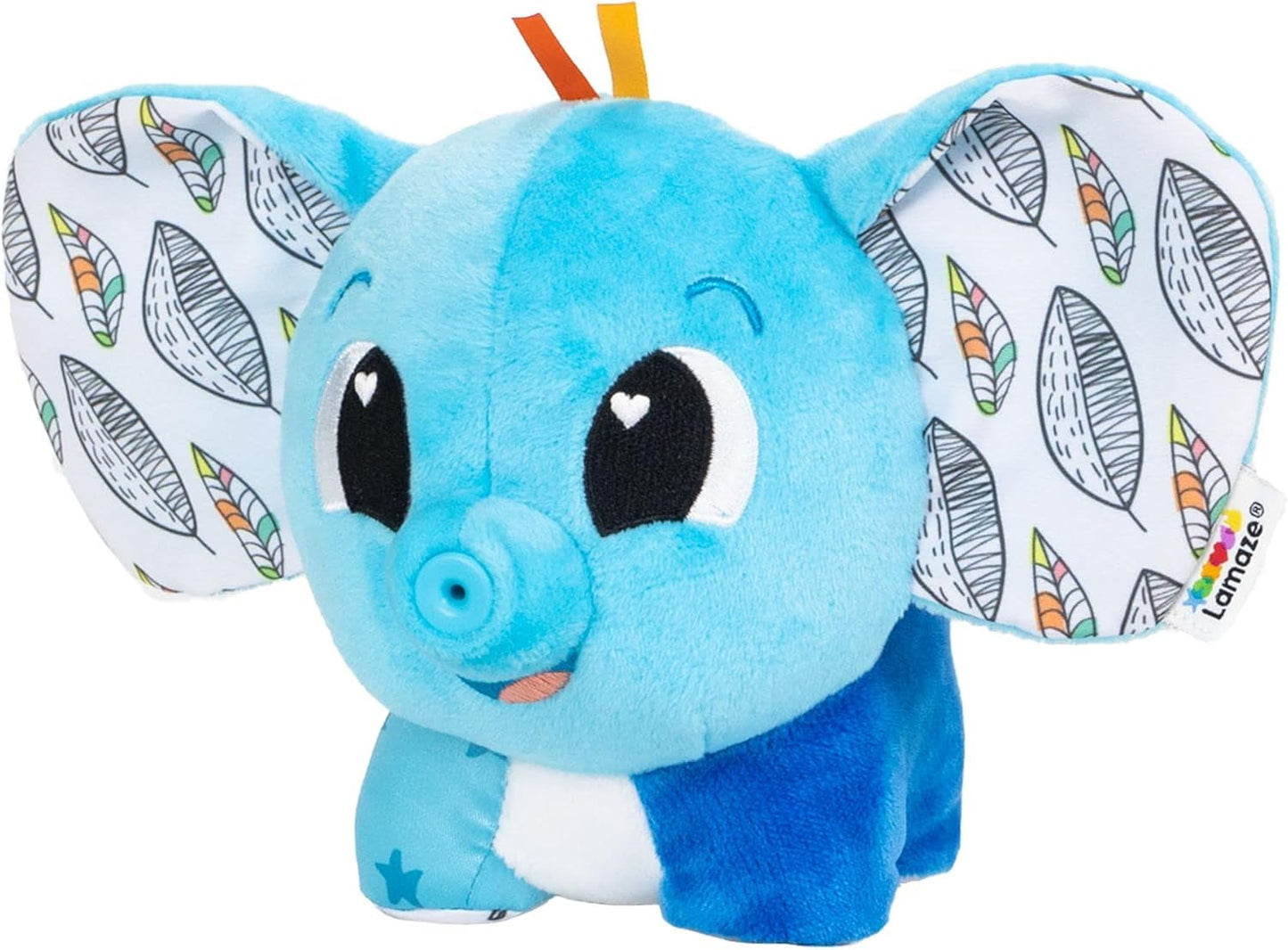 LAMAZE Elephant Puffaboo, nyfödd leksak, sensorisk babyleksak, present till nya föräldrar, utvecklingsleksak för 3 månader pojkar och flickor, L27467 Babyleksaker Naty Shop Modern