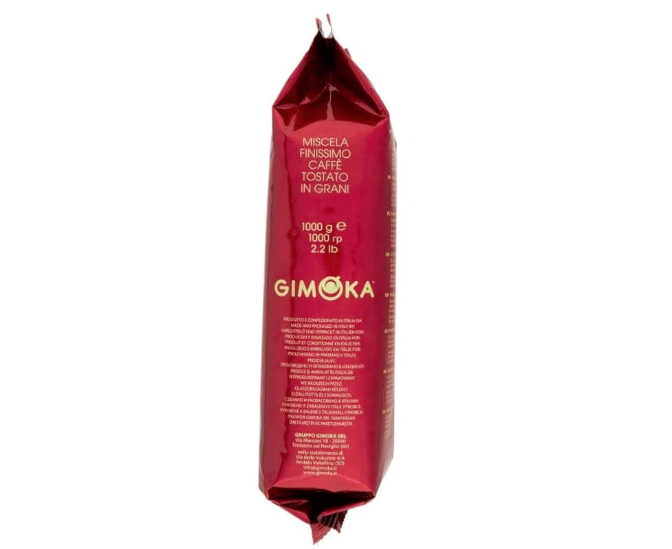 Gimoka Gran Bar kaffebönor, rika och krämiga, 1 kg, 10-pack, + nyckelring