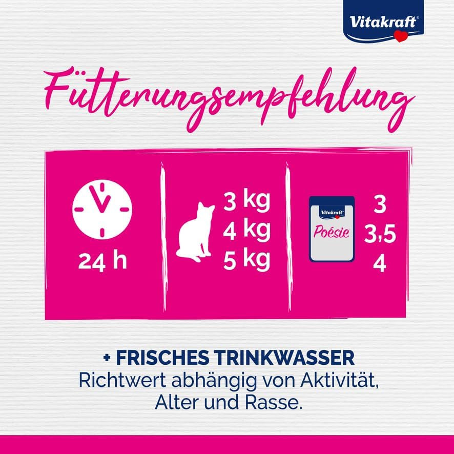 Vitakraft Poésie Délice, Fish Selection, Nassfutter Katze, Katzennassfutter in Sauce, mit Seelachs, mit Kabeljau, ohne Zusatz von Zucker und Getreide (1 Paket med 6x 85g)