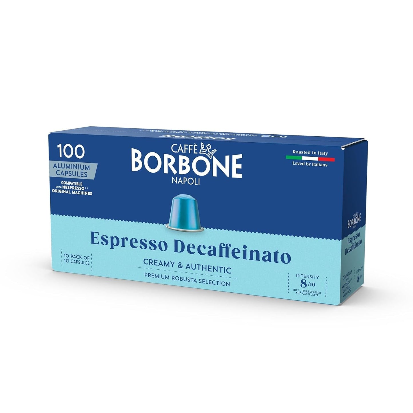 Caffè Borbone Decaffeinato - 90 kaffekapslar - krämig och autentisk - Kompatibel med Nespresso®* Haushalts-Espressomaschinen