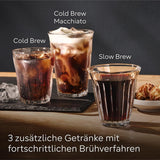 Automatisk espressomaskin Siemens EQ700 classic TP715D01, appkontroll, kallbryggning, intuitiv pekskärm, upp till 10 individuella kaffekreationer som favoriter, automatisk ångrengöring, 1500 W, silvergrå