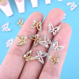 20st Glitter Butterfly Nail Charms, Nail Art Strass, Nagelstenar, Butterfly Nail Art, Strass, Alla hjärtans dag Nagelberlocker, Gör-det-själv-mobilfodraldekoration