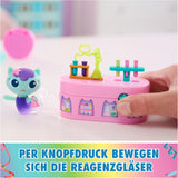 DREAMWORKS GABBY DOLLS HOUSE - Meerkätzchen Bobble Kitty Möbelpaket, kattfigur med dockskåpsmöbler och tillbehör, åldrar 3+