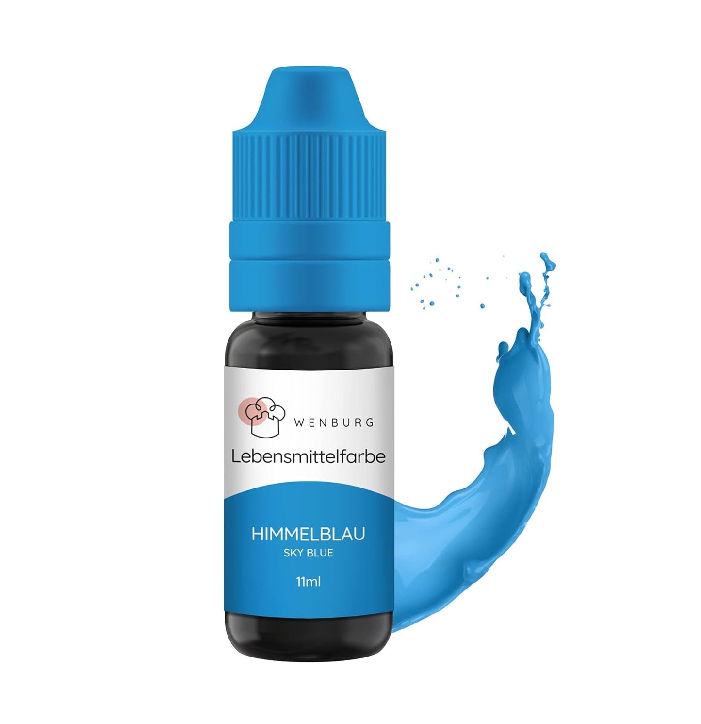 Wenburg matfärg, glitter, 11 ml, koncentrerad, tillverkad i EU, flytande. För färgning av deg, drycker, smaker, slime - guldglitter matfärgning - guld kakfärgning - guldglitter