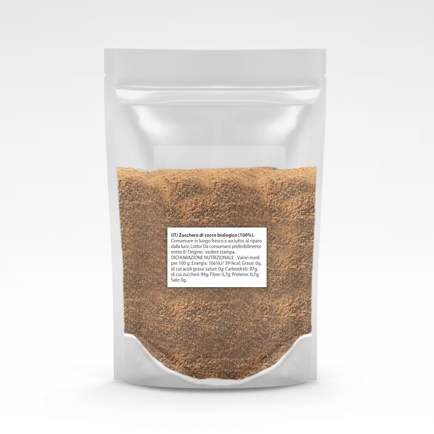 Kokossocker-100 % ekologiskt, oraffinerat, 1 kg sötningsmedel Naty Shop