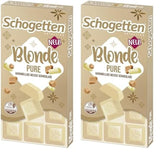 Schogetten Blonde Pure I vit choklad med kola I 100 g I individuellt portionerade (förpackning om 2)