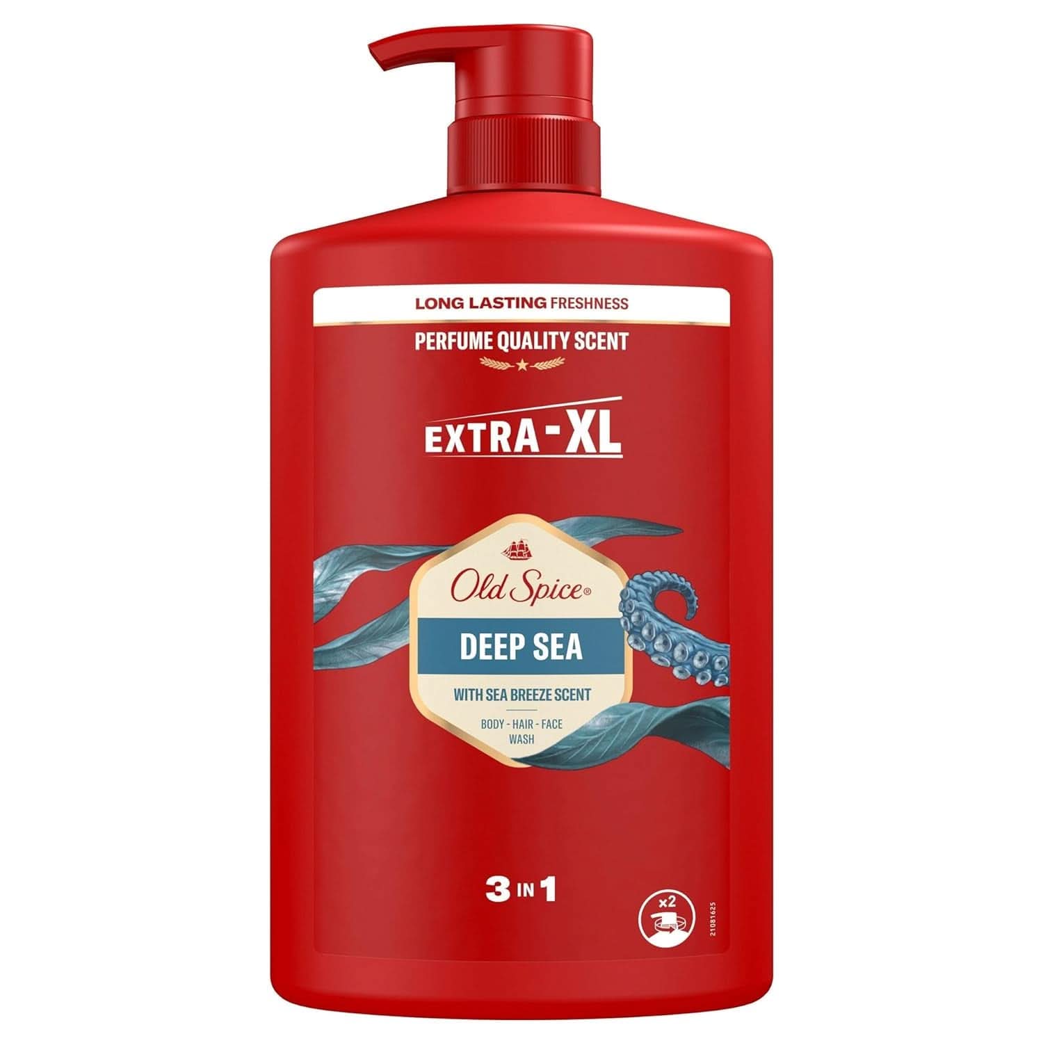 Old Spice Captain 3-i-1 duschgel och schampo för män, 1 liter dusch och bad Naty Shop Deep Sea