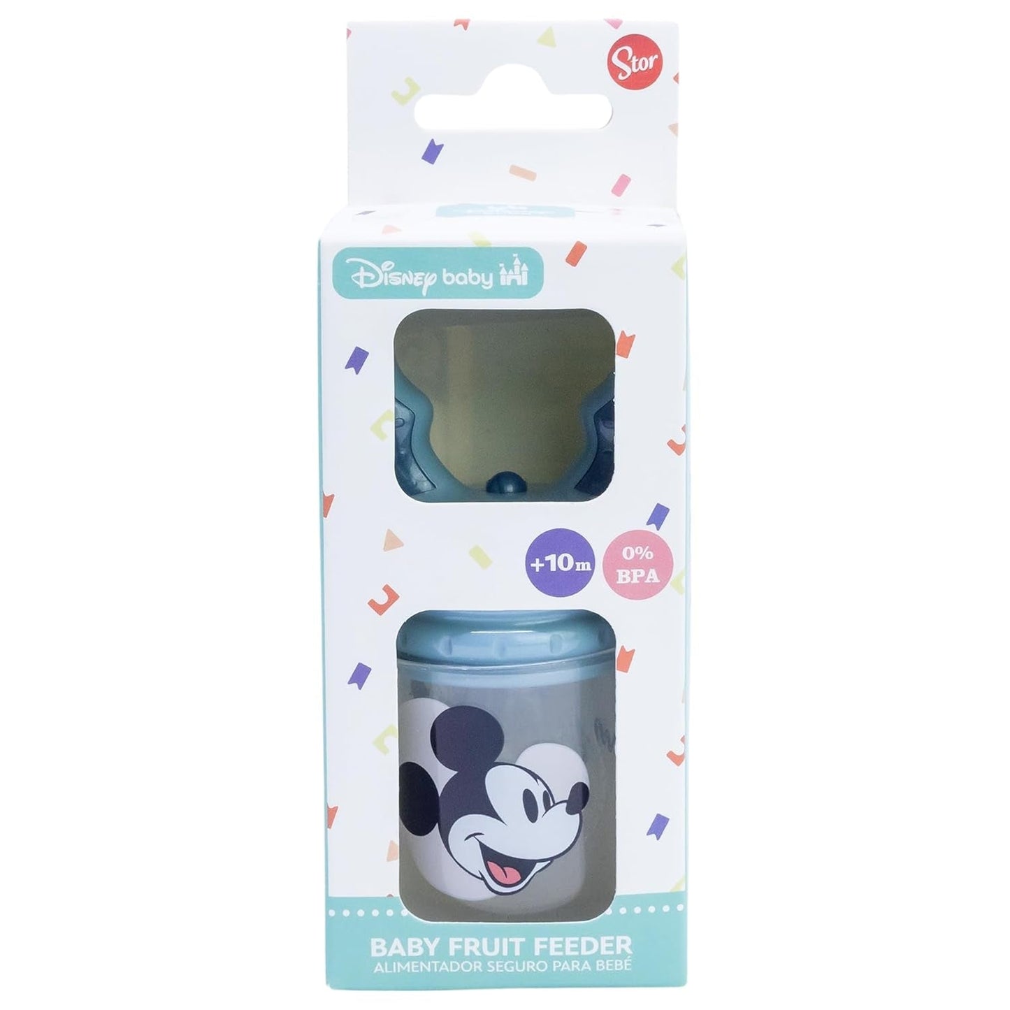 Tataway Disney Musse Pigg Babyfruktnapp Tillverkad av BPA-fri plast med kvävningsfunktion, tvättbar och återanvändbar