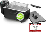 Emerio Oil Fryer 3.0L med Cold Zone Technology, 2000 W Hushållsapparater Naty Shop Svart