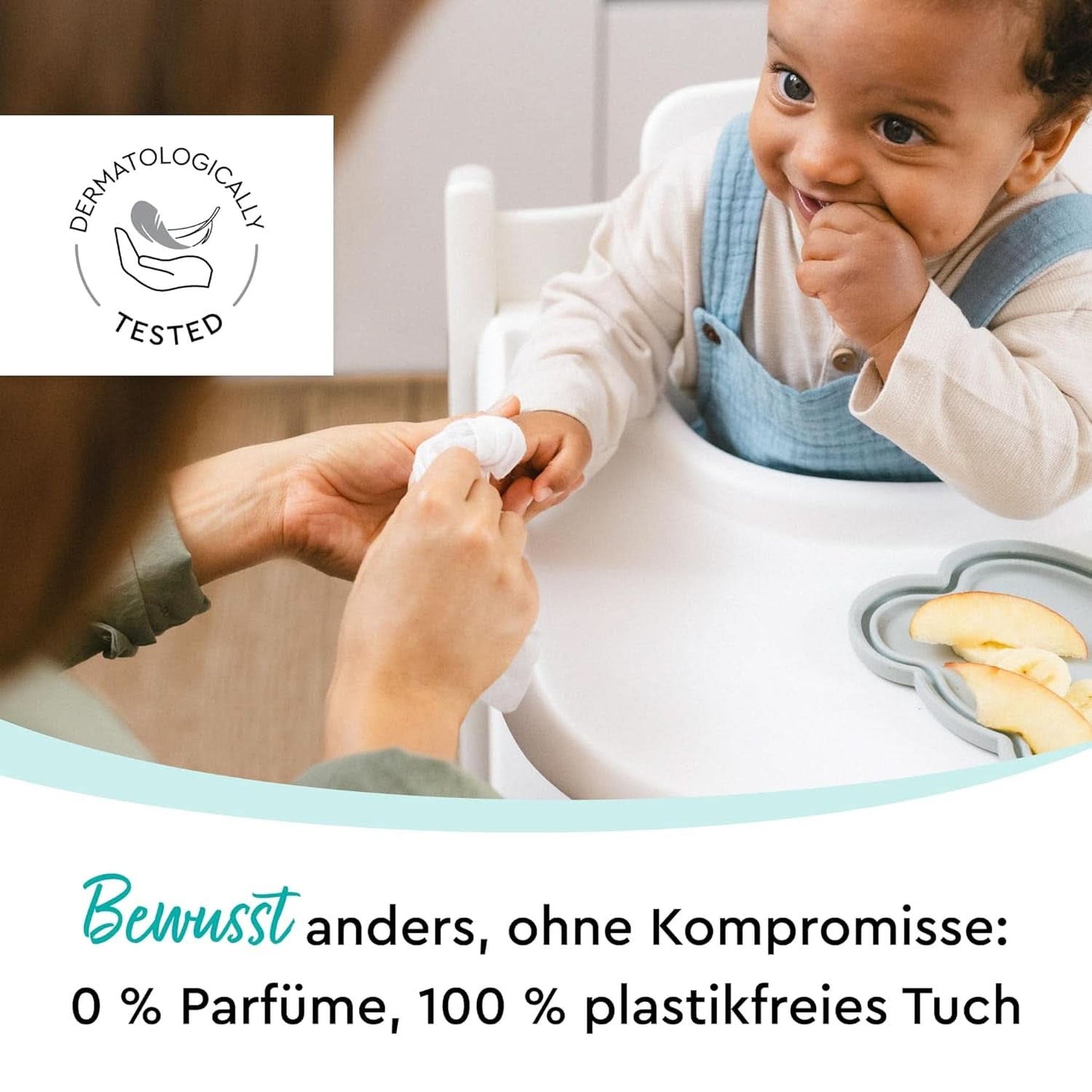 LILLYDOO Feuchttücher Gesicht & Hände 160 Stück (8 X 20), 100 % Plastikfrei Naty Shop