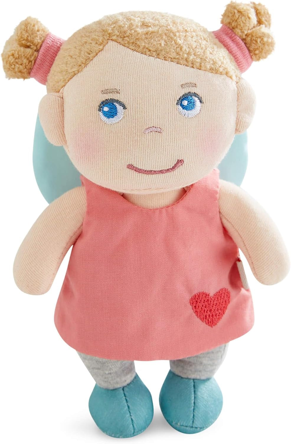 HABA Guardian Angel Lore - Fluffig textildocka (15 cm), perfekt välkomstpresent för spädbarn och småbarn - Tvättbar i 30 °C - 2011870001
