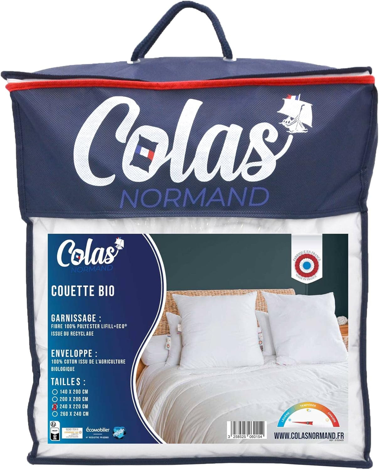 NORMAN COLAS | Lättviktstäcke, 240 X 220 cm, ekologisk bomull, återvunnen fyllning Täcken och täcken Naty Shop Standardtitel