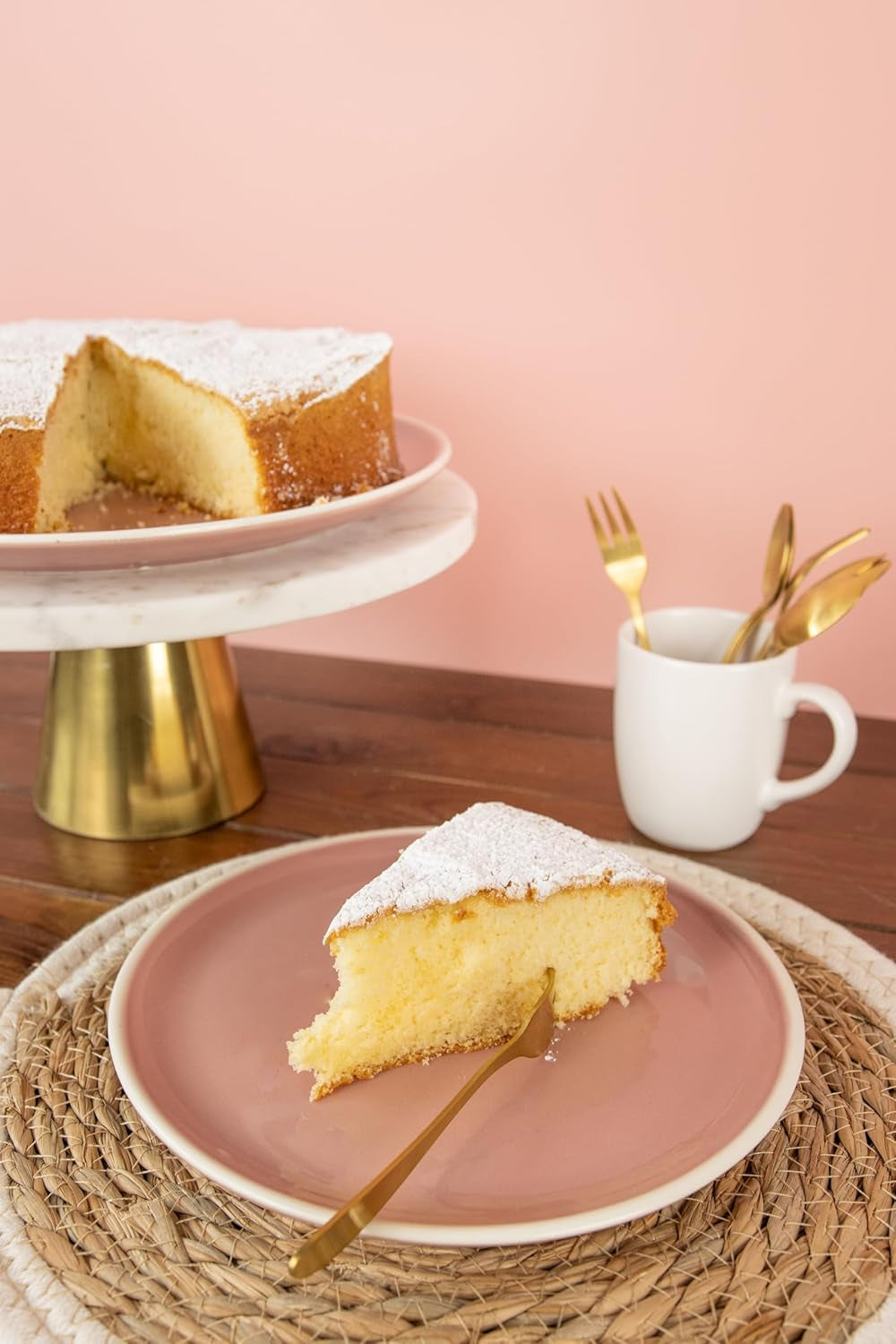 RUF Kuchen Träume Zitrone, Zitronenkuchen Traumhaft Einfach, Mit Powderzucker, Backmischung Für Einen Himmlisch Luftig Looseren Kuchen Naty Shop