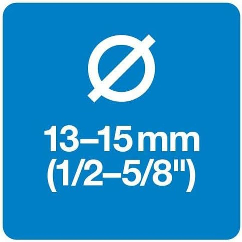 Fiskars vattenhjul vattenslangsats med 2 slanganslutningar och krananslutning, universell storlek, vridstyvhetsnivå 4 (av 5), 1,8 m, Ø1,3-1,5 cm (1/2-5/8"), svart/orange/blå, 1057621