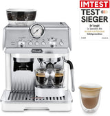 De'Longhi La Specialista Arte EC9155.MB portafilter espressomaskin med kvarn, 8 malinställningar, 15 bar tryck, 3 temperaturinställningar, mjölkskummare, 1550W, 1,7L tank, rostfritt stål/svart, inklusive barista kit