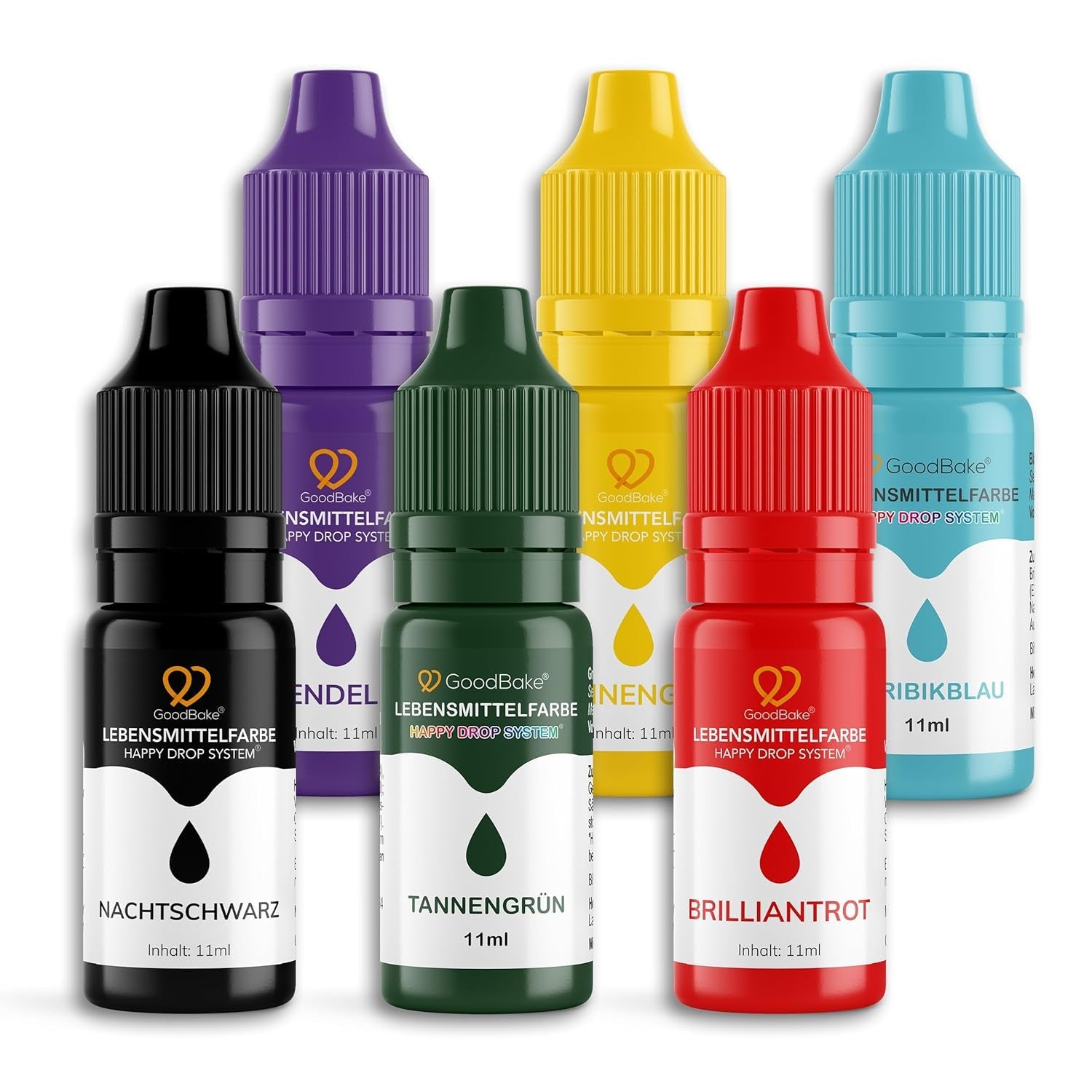 Goodbake Pink Food Coloring (11ml) - Intensiv matfärgning - Mycket koncentrerad färg - För färgning av kakor, fondant, smörkräm, drycker, slime och många andra föremål. 100% vegan