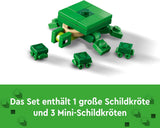 LEGO Minecraft The Turtle Beach House Leksakshus med tillbehör för flickor och pojkar från 8 år, set med djur och karaktärer från videospelet, present till spelare 21254 Byggset Besuche den LEGO-Store