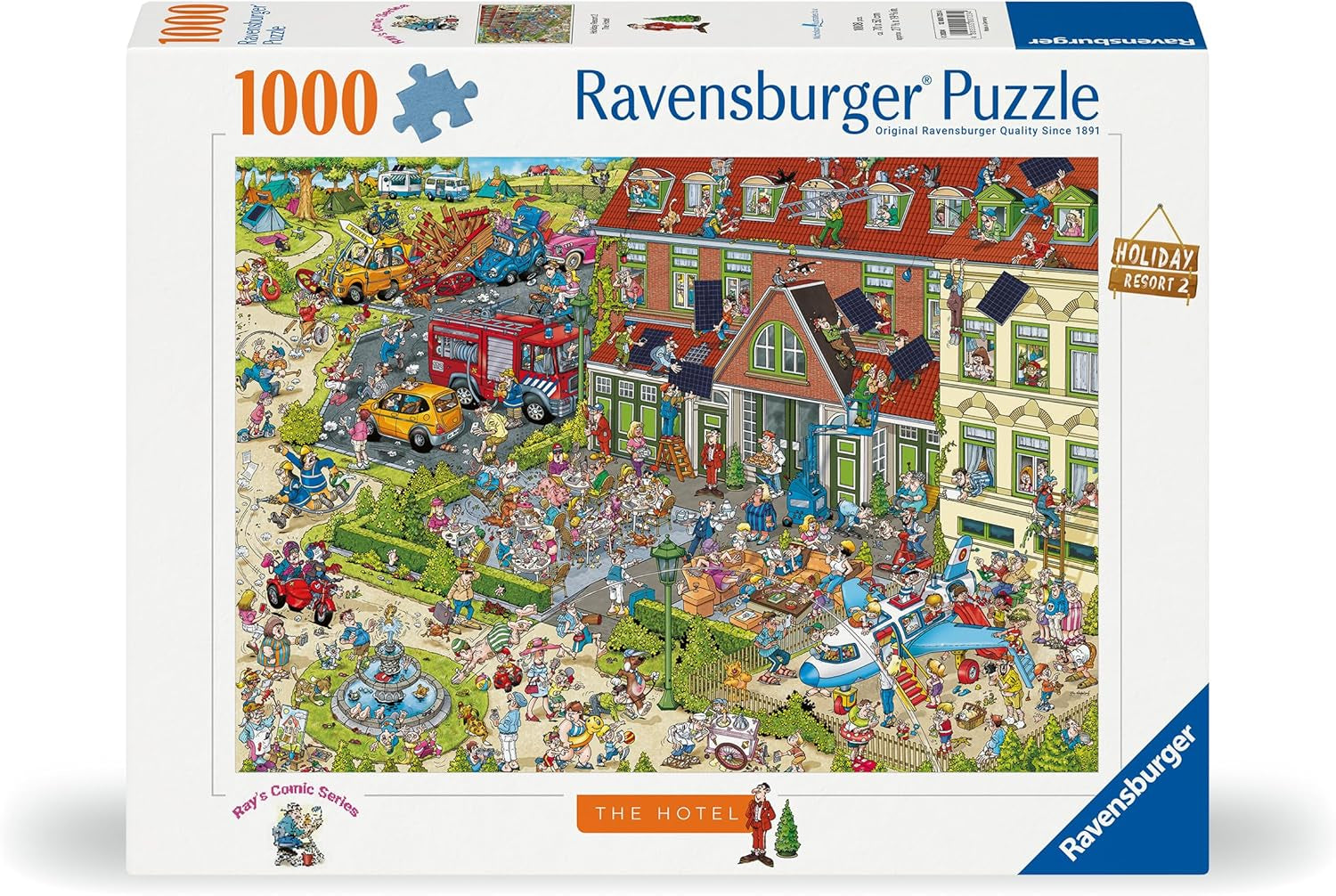 Ravensburger Puzzle 12000723 - The Hotel - 1000-bitars pussel för vuxna och barn från 14 år, Puzzle Naty Shop