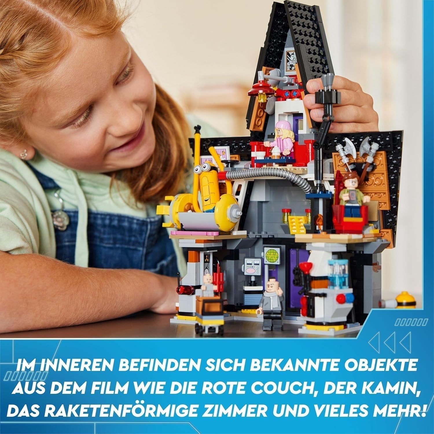 LEGO I - Simply Incorrigible 4 Gru's and Minions' Family Villa I - Simply Incorrigible 4 Filmlekset Barnleksakspresent för pojkar och flickor 8 år och uppåt 75583 Byggset Beuche den LEGO-Store