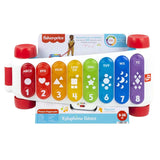 Fisher-Price Light-up jättexylofon - elektroniskt musikinstrument att dra med i sånger med lärande innehåll, för barn, småbarn från 9 månader, flerfärgad, version: franska, HJK40 Jucarii Bebe Naty Shop