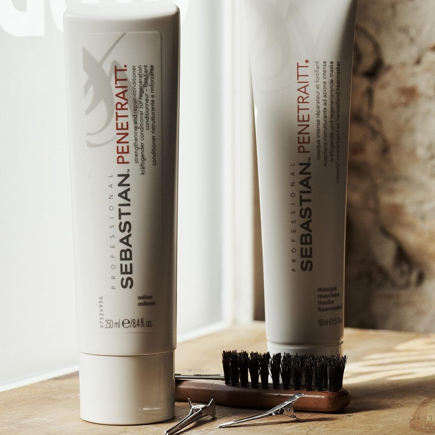 SEBASTIAN PROFESSIONAL PENETRAITT - Reparerande hårmask regenererar skadat hår (150 ml) - djupvård för skadat, missfärgat hår - reparerar och stärker Naty Shop Hair Mask