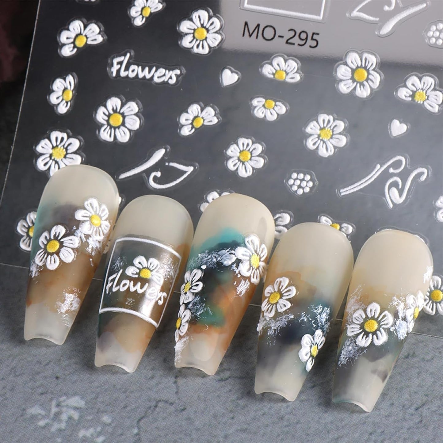 3 Stück Nagelsticker Set-Selbstklebende Nagelfolie Mit Blumen- Und Bienenmotifen-Nagelkonstklistermärke Für Kreatives Nageldesign-Nageltattoos Und Zubehör