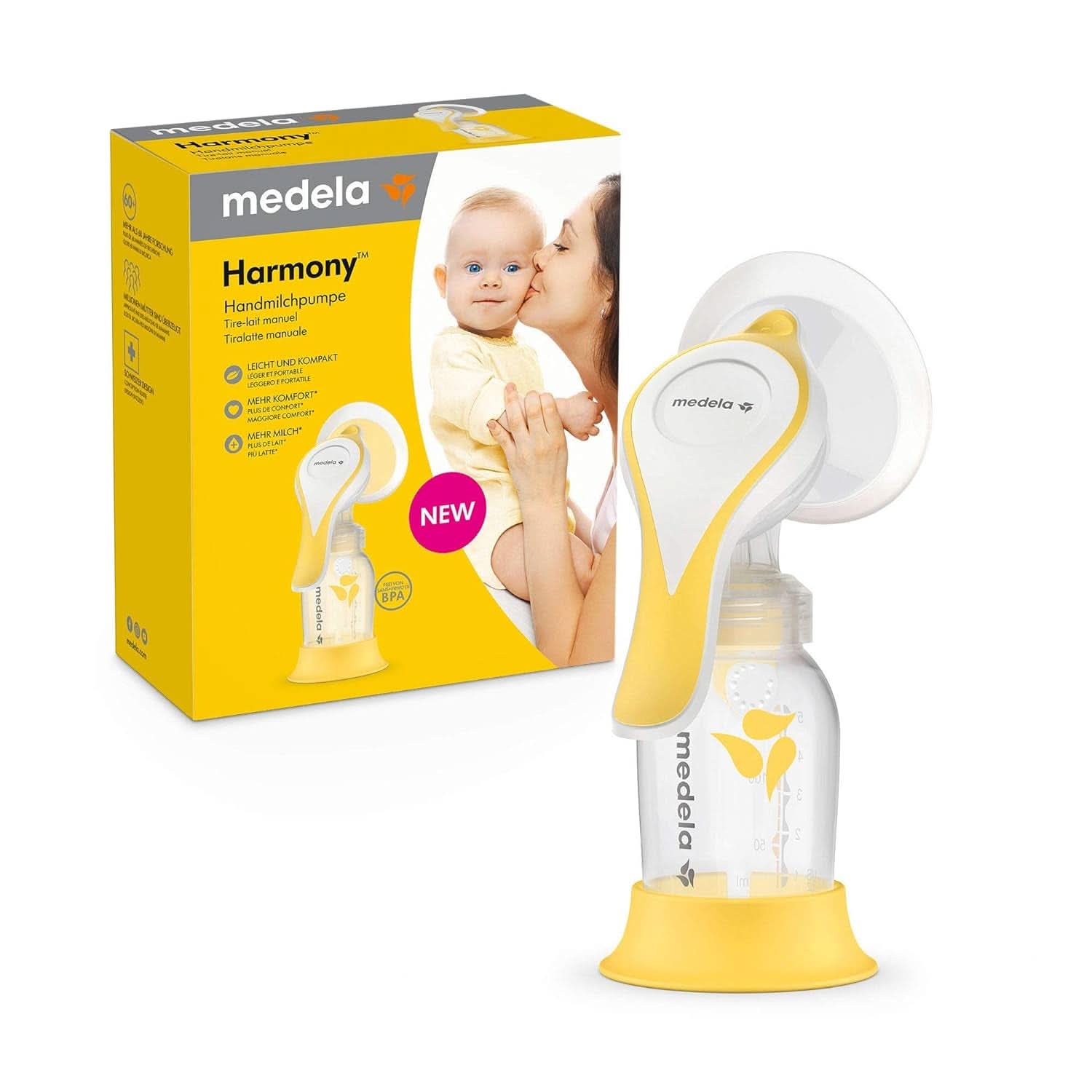Medela Bröstmjölksuppsamlare gjord av silikon Tillbehör Mat och Amning Bebe Naty Shop Handmilchpumpe