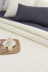Todocama Fine Boutique Överkast Diamantmönster Vår Sommar Höst Vinter 100 % Extra Mjukt Mikrofiber Multifunktionellt Överkast 105-200 X 260 cm Beige Sängar och filtar Besuche den Todocama-Store