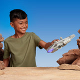 Star Wars Micro Galaxy Squadron SWJ0332 - Millennium Falcon 22,5 cm officiellt fordon med ljus, ljud och actionfigurer Naty Shop