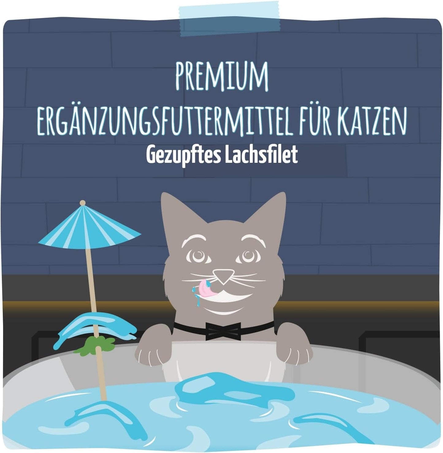 MjAMjAM - Utsökt kattdryck - Cocktails - Pulled Lax Filéer, förpackning om 20 (20x40), spannmålsfri