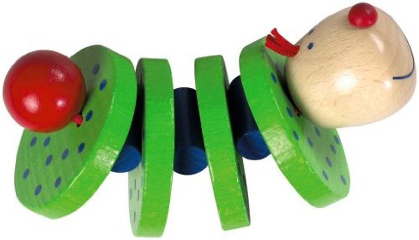 HABA 1068 - Flapsi gripleksak, glad leksak för spädbarn och småbarn, gjord av trä från 6 månader, motorisk leksak med skallerljud Baby Toys Naty Shop
