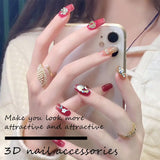 50 Stück Gold Nail Charms, 3D Shiny Nail Art Charms, Glitzersteine ​​Nägel Perle Legierung Nagel, Schmetterling Strasssteine ​​Nägel Charms, DIY Nail Art Zubehör, Für Mädchen Frauen