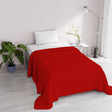 Sommartäcke Satin Stripes, polyester, kräm, 260X250 Cm Täcken och täcken Naty Shop Röd 170X250 Cm