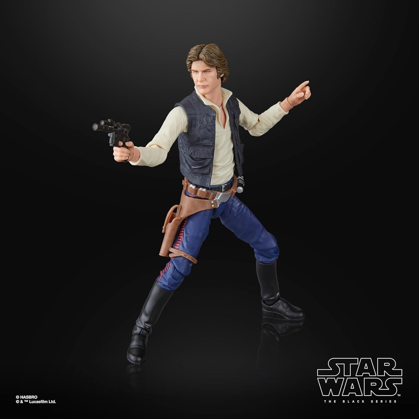 Star Wars The Black Series Han Solo, Star Wars: A Hope Premium Collectible Actionfigur (15cm) Actionfigurer Naty Shop