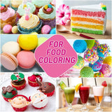 Matfärgning 8x10 ml - Högkoncentrerad flytande matfärgningssats för bakning, kakor, kakor, frosting, macarons, fondant - Livlig matfärg för gör-det-själv-tvålar, slime, hantverk