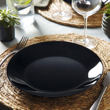 Arcopal Zelie servisset i svart glas, 12 delar, 4 platser, svart