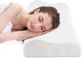 Fityou Memory Foam Kudde Nackstödskudde Ergonomisk sovkudde Kylkudde Dubbelsidig design Tvättbart kuddfodral (67,5X40X13Cm) Cervikala ortopediska kuddar Naty Shop Pure White 60X35X9/11Cm