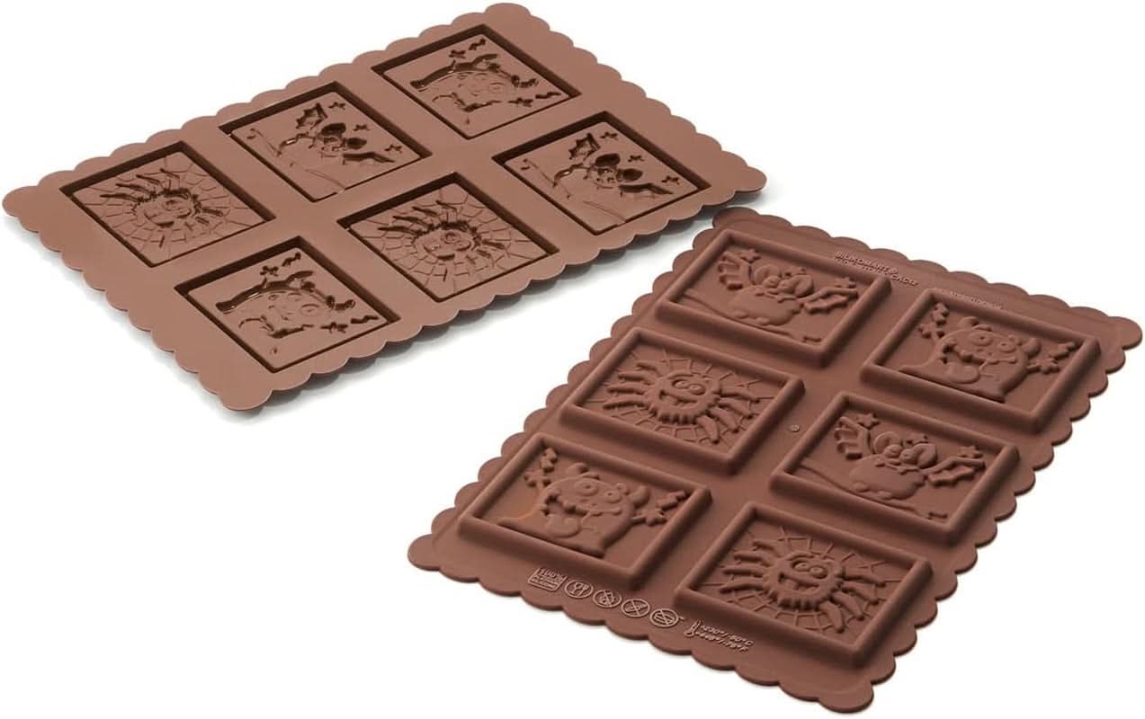 Silikomart 22.172.77.0165 CKC, 12 chokladmonster på kex Kitchen Naty Shop