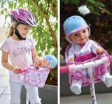 Simba 105560018 - Nyfödd cykelsits med bälte, docktillbehör, tygsits, säkerhetsbälte, kardborrstyre, för 30-43 cm dockor, 3+