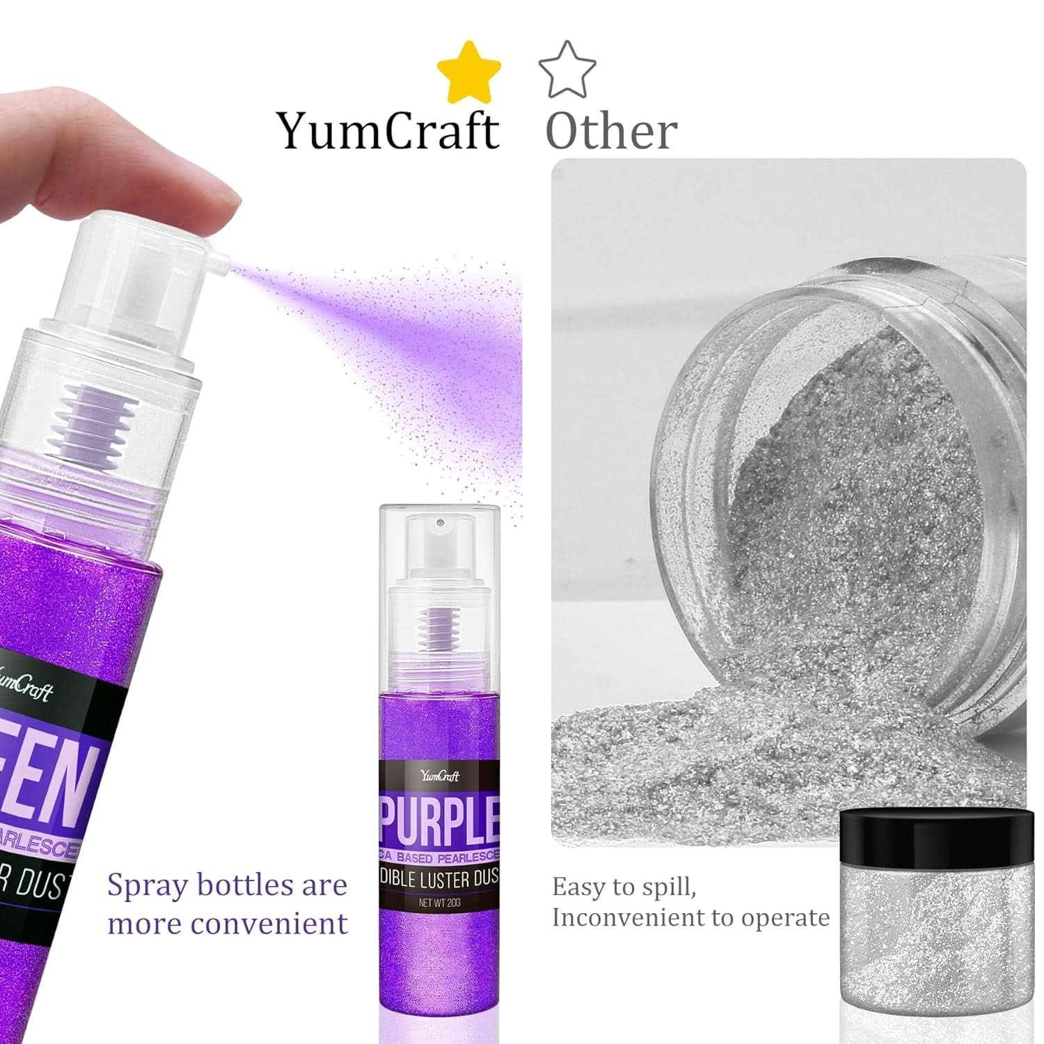 Ätbar glitterspray, 20 gram Naty Shop