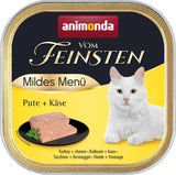 animonda vom Feinsten Mild Menu Mild Variety (32 x 100g), spannmålsfri, sockerfri våt kattmat, lättsmält mat med kalkonkött